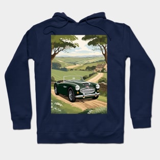 Vintage Car Country Road Hoodie